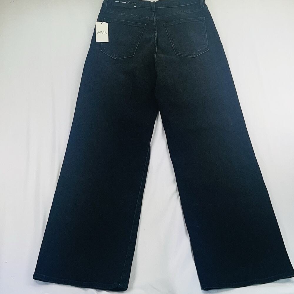 NWT Just Black Denim Wide Leg Jeans Women’s 29 Black High Rise USA - Picture 3 of 10